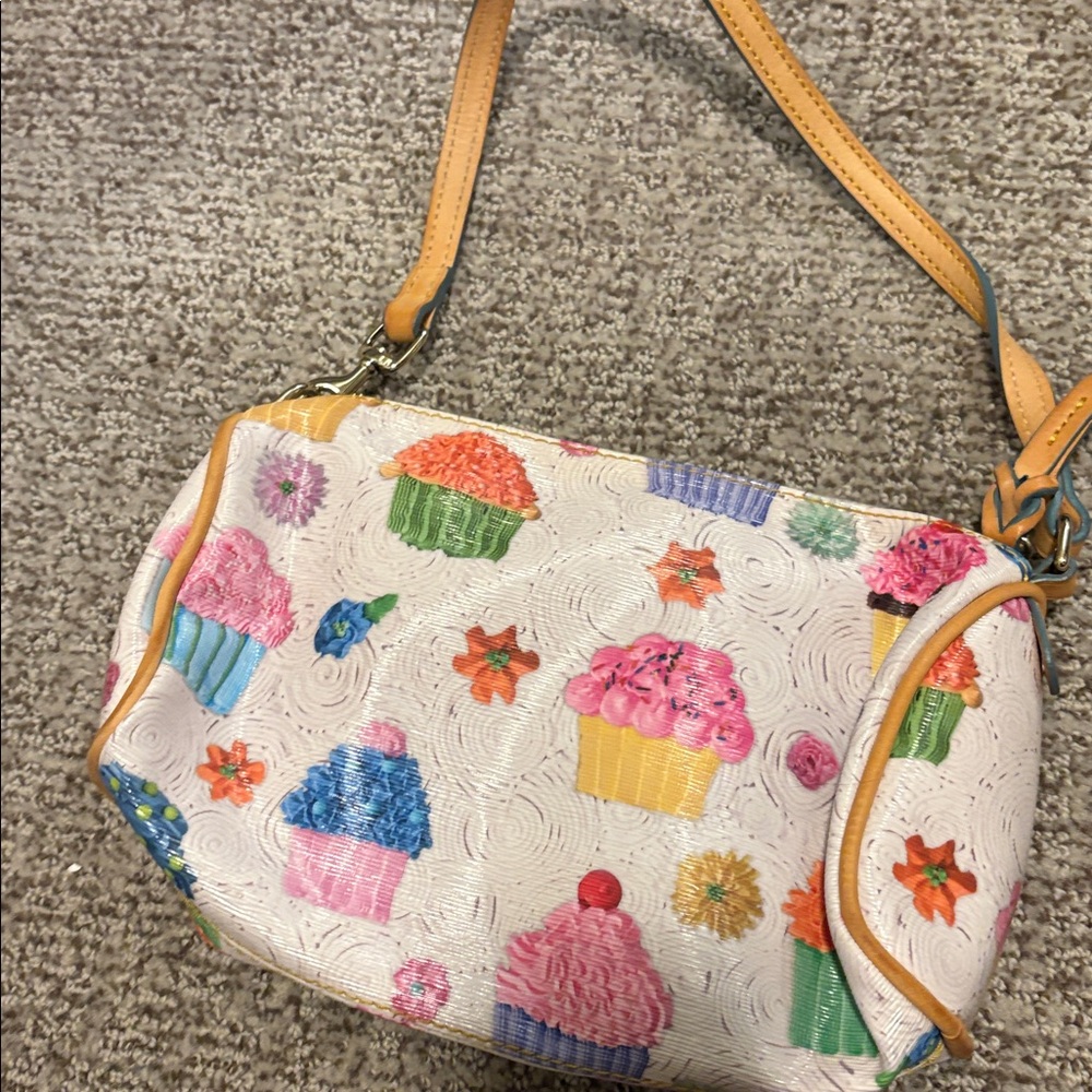 Dooney & Bourke Colorful Cupcake Print Bag - Picture 2 of 2